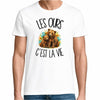 T-shirt Homme Blanc Les ours c'est la vie