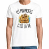 T-shirt Homme Blanc Les marmottes c'est la vie