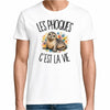 T-shirt Homme Blanc Les phoques c'est la vie