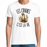 T-shirt Homme Blanc Les otaries c'est la vie