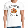 T-shirt Homme Blanc Les étoiles de mer c'est la vie