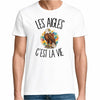 T-shirt Homme Blanc Les aigles c'est la vie