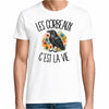T-shirt Homme Blanc Les corbeaux c'est la vie