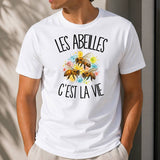 T-shirt Homme Blanc Les abeilles c'est la vie
