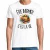T-shirt Homme Blanc Être infirmier c'est la vie