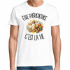 T-shirt Homme Blanc Être puéricultrice c'est la vie