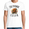 T-shirt Homme Blanc Être psychiatre c'est la vie