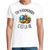 T-shirt Homme Blanc Être psychomotricien c'est la vie