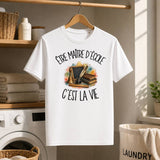 T-shirt Homme Blanc Être maître d'école c'est la vie