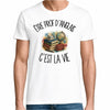T-shirt Homme Blanc Être prof d'anglais c'est la vie