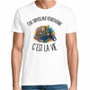 T-shirt Homme Blanc Être surveillant pénitentiaire c'est la vie