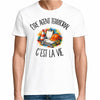 T-shirt Homme Blanc Être agent territorial c'est la vie