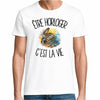 T-shirt Homme Blanc Être horloger c'est la vie
