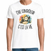 T-shirt Homme Blanc Être contrôleur c'est la vie