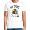 T-shirt Homme Blanc Être cariste c'est la vie