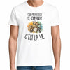 T-shirt Homme Blanc Être préparateur de commandes c'est la vie