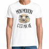 T-shirt Homme Blanc Mon mouton c'est ma vie