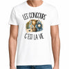 T-shirt Homme Blanc Les concours c'est la vie