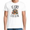 T-shirt Homme Blanc Le loto c'est la vie