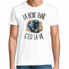 T-shirt Homme Blanc La boxe thaïe c'est la vie