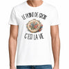 T-shirt Homme Blanc Le point de croix c'est la vie