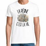 T-shirt Homme Blanc La résine c'est la vie