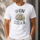 T-shirt Homme Blanc La résine c'est la vie