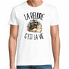 T-shirt Homme Blanc La reliure c'est la vie