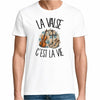 T-shirt Homme Blanc La valse c'est la vie