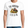 T-shirt Homme Blanc Être agricultrice c'est la vie