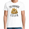 T-shirt Homme Blanc Être boulangère c'est la vie