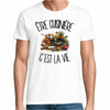 T-shirt Homme Blanc Être cuisinière c'est la vie