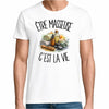 T-shirt Homme Blanc Être masseuse c'est la vie
