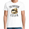 T-shirt Homme Blanc Être professeure c'est la vie