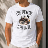 T-shirt Homme Blanc Être tatoueuse c'est la vie