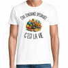 T-shirt Homme Blanc Être éducatrice spécialisée c'est la vie