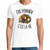 T-shirt Homme Blanc Être douanière c'est la vie