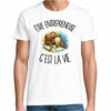 T-shirt Homme Blanc Être entrepreneuse c'est la vie