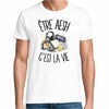 T-shirt Homme Blanc Être AESH c'est la vie