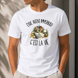T-shirt Homme Blanc Être agent immobilier c'est la vie