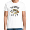 T-shirt Homme Blanc Être architecte c'est la vie