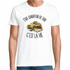 T-shirt Homme Blanc Être chauffeur de taxi c'est la vie