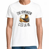T-shirt Homme Blanc Être déménageur c'est la vie