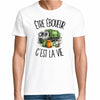 T-shirt Homme Blanc Être éboueur c'est la vie