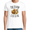 T-shirt Homme Blanc Être éleveur c'est la vie
