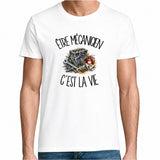 T-shirt Homme Blanc Être mécanicien c'est la vie