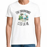 T-shirt Homme Blanc Être orthophoniste c'est la vie