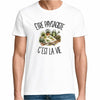 T-shirt Homme Blanc Être paysagiste c'est la vie