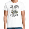 T-shirt Homme Blanc Être vitrier c'est la vie