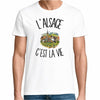 T-shirt Homme Blanc L'Alsace c'est la vie